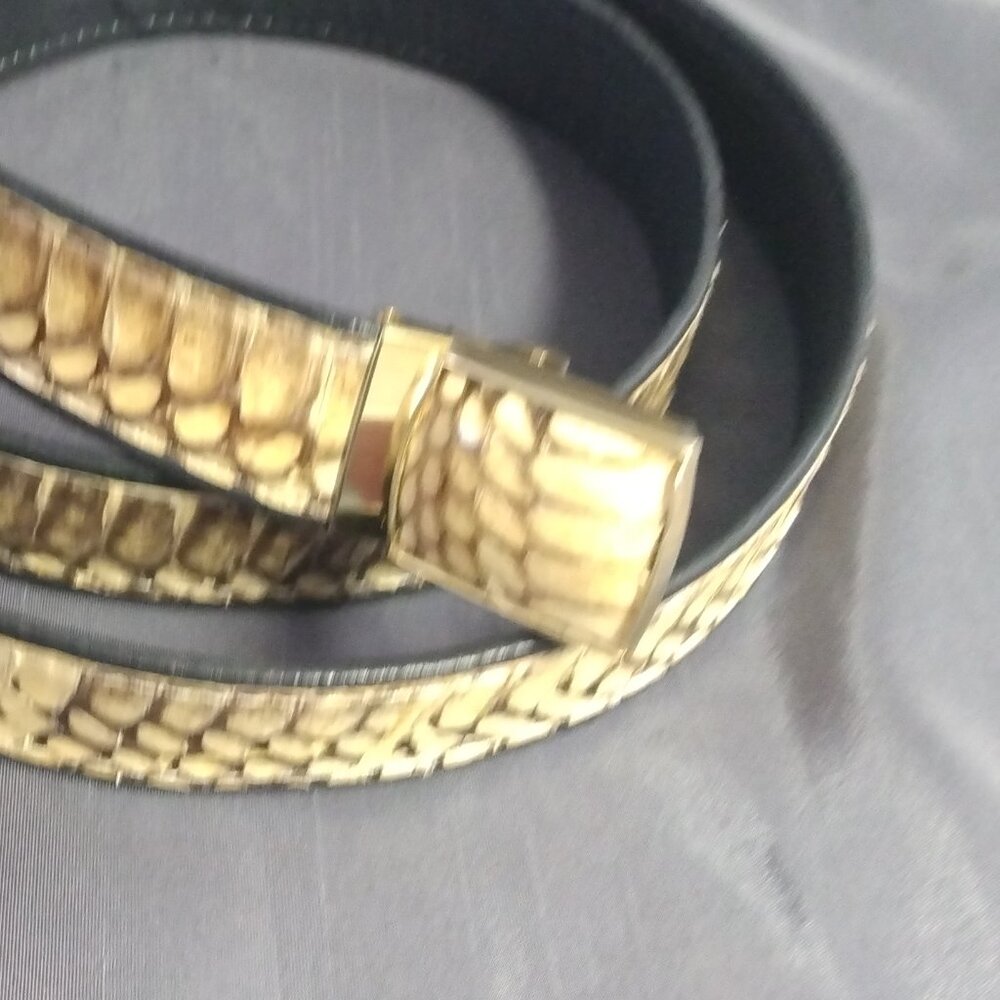 Diamond Python Snakeskin Belt Custom Made 36-44 - image 4